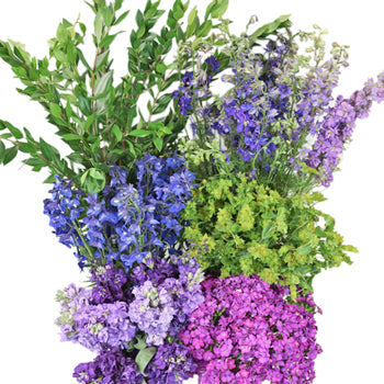 Purple Passion Combo DIY Flower Kit Bunch