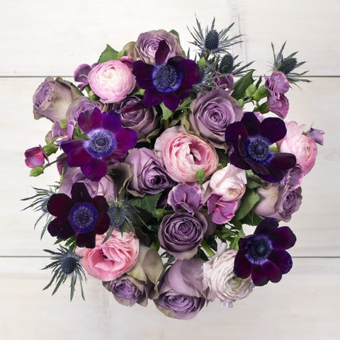 Purple Valentines Flower Bouquet Recipe