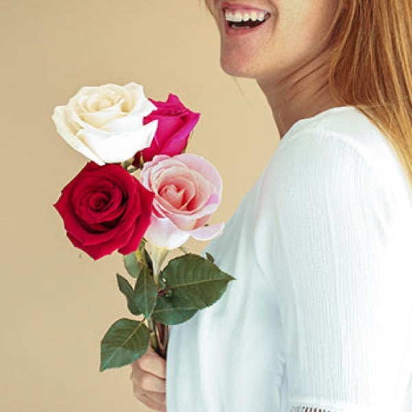 Rainbows of Love Valentines Day Roses