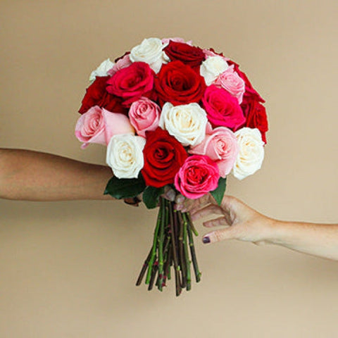 Rainbows of Love Valentines Day Roses