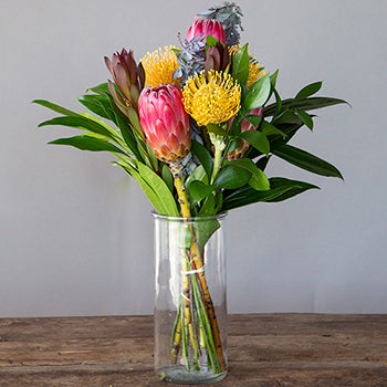 Red Ice Tropical DIY Flower Kit In a Vase