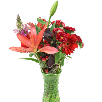Red Farm to Table Centerpieces