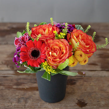 Salsa Themed Event Decorative Flower Arrangement