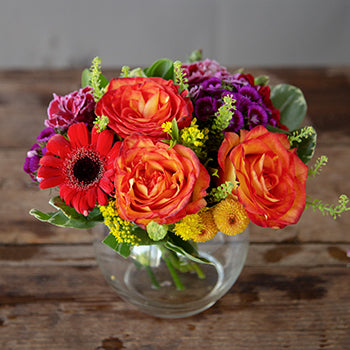 Salsa Themed Event Decorative Flower Arrangement