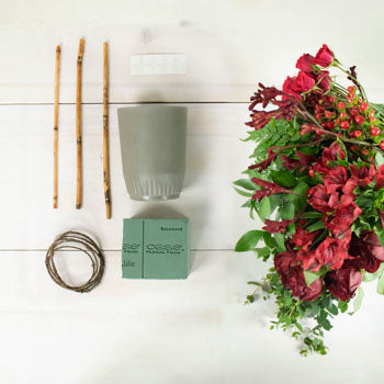 Daring Red DIY Flower Design Kit