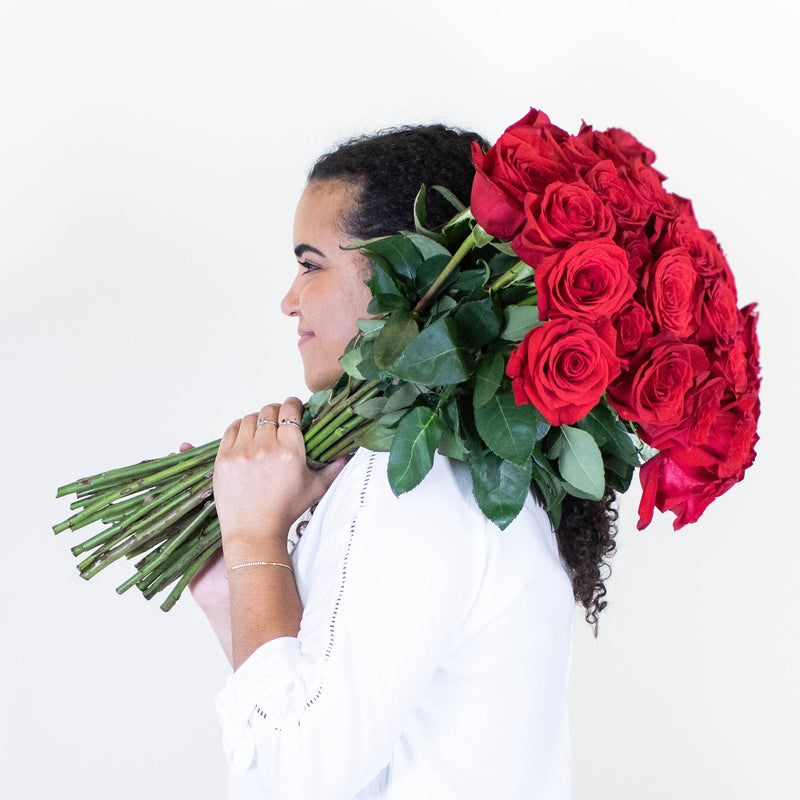 Farm Fresh Roses Spiral Arrangement