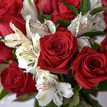 Dozen Red Rose Centerpieces