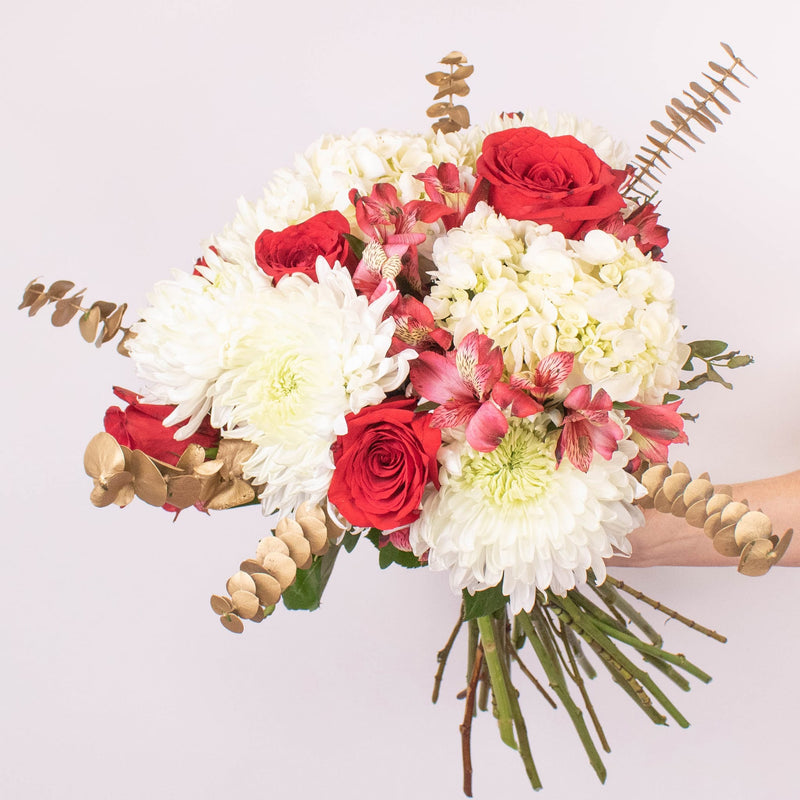 Ribbons and Glitter Wedding Bouquet In Hand