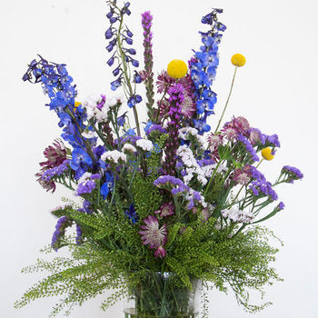 Roadside Early Morning Purple Wildflower DIY Flower Kit In a Vase