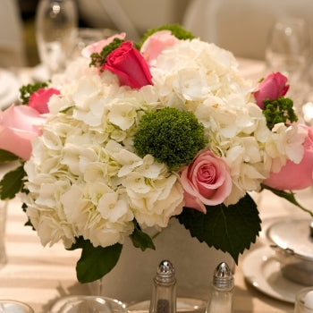 Rose and Hydrangea Small DIY Flower Kit In a Vase