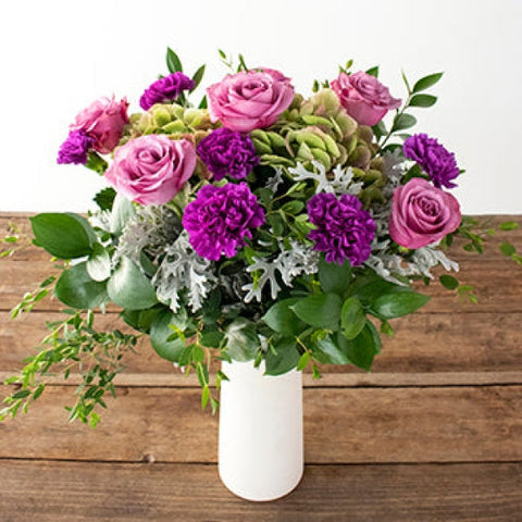 Simply Soothing Purple Flowers Arrangement Arrangements