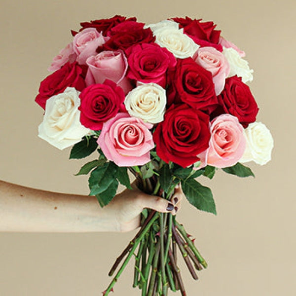 Something Special Vday Color Rose Bouquet Arrangements