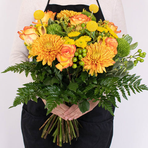 Spunky Spice Fall Centerpiece in Hand