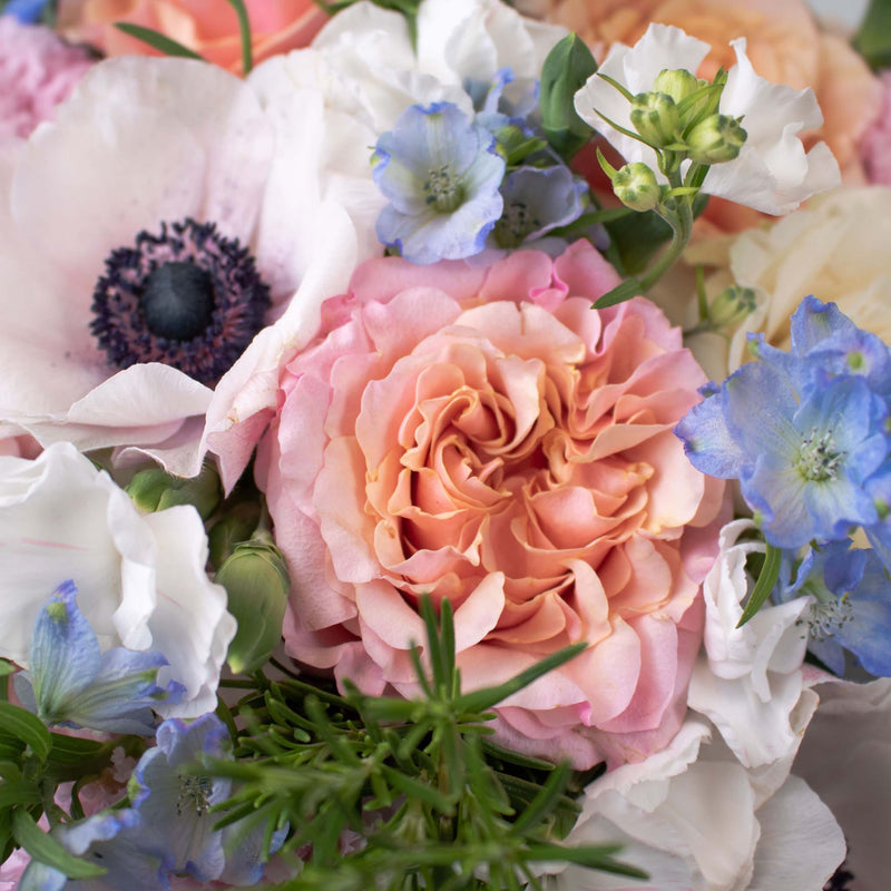 Sugar Plum Flower Centerpiece Up Close