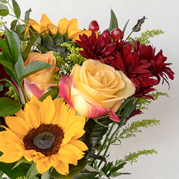 Sunflower Fall wedding bouquet