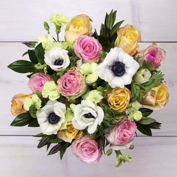 Sunset Valentines Flower Arrangement Recipe