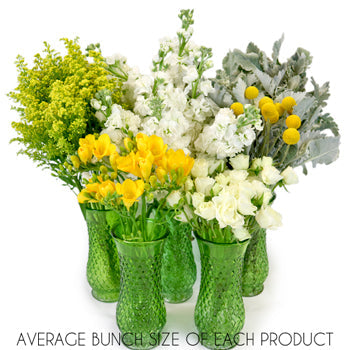 Sunshine Textured Filler DIY Flower Kit In a Vase