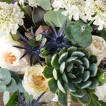 Timeless Love White Wedding Flower Bouquet and Boutonniere