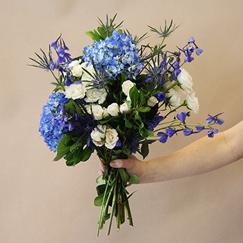 Varsity Blues Bridal Centerpieces
