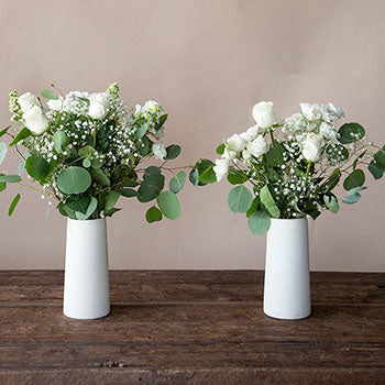 Snow White Flower Centerpiece