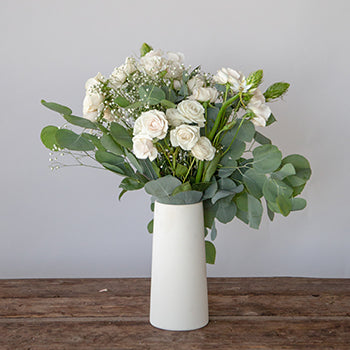 Snow White Flower Centerpiece