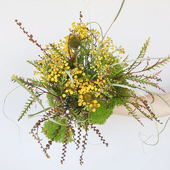 Yellow Fall Wholesale DIY Flower Kit In a Hand